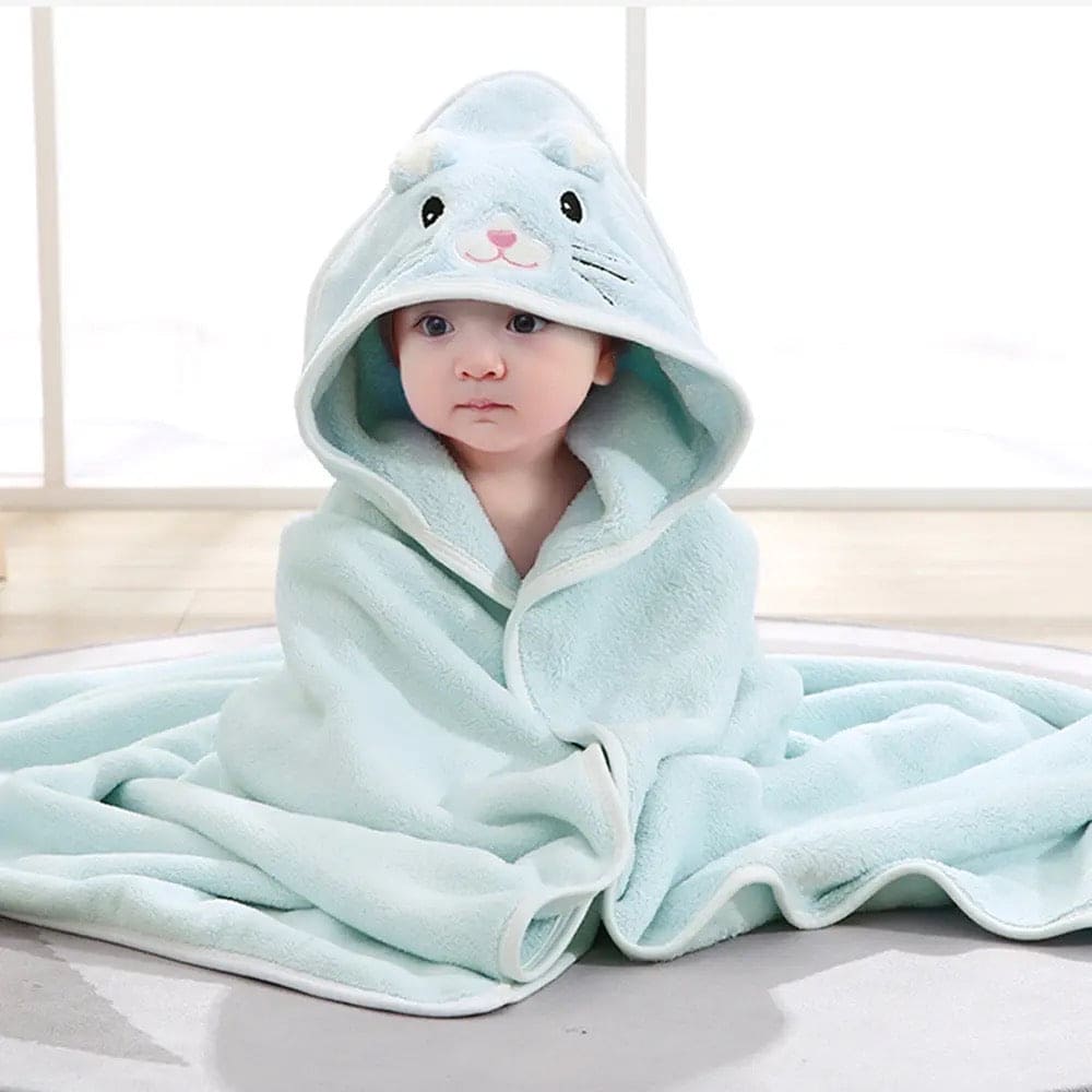 Baby Bathrobe Flannel Cloak, Cartoon Soft Hooded Spa Robe Bath Towel, Newborn Cover Up Hoodie Blanket, Little Angel Warm Sleeping Swaddle Wrap, Ultra Absorbent Toddler Bath Shower Towel Baby Bathrobe Flannel Cloak, Cartoon Soft Hooded Spa Robe Bath Towel, Newborn Cover Up Hoodie Blanket, Little Angel Warm Sleeping Swaddle Wrap, Ultra Absorbent Toddler Bath Shower Towel